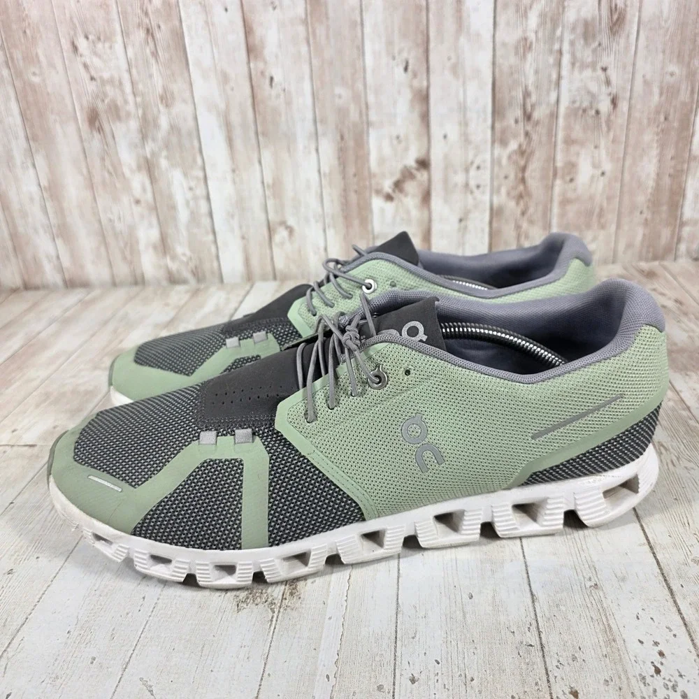 On Running Cloud 2.0 Mens 13 Aloe Shadow Green Grey Sneakers 79.98228